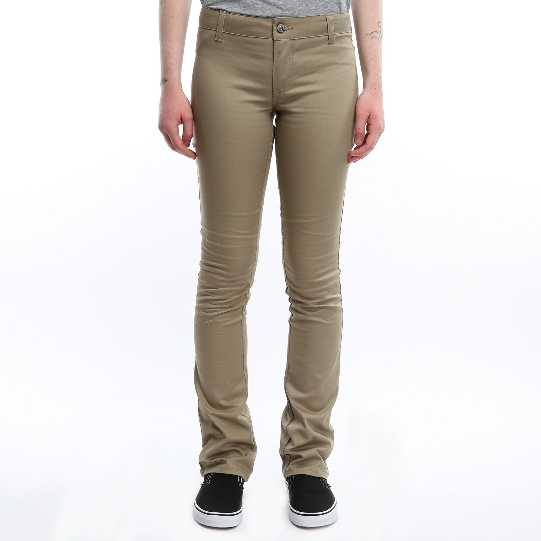Dickies Women's Classic Khaki Work Pants - Durable & Comfortable for Work, Casual Wear & Outdoor Activities