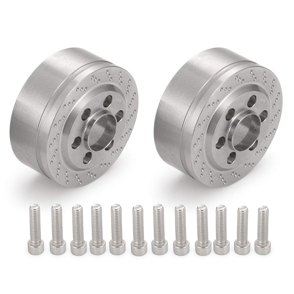 4Pcs Stainless Steel Internal Wheel Weights for 1/10 RC Crawler 2.2