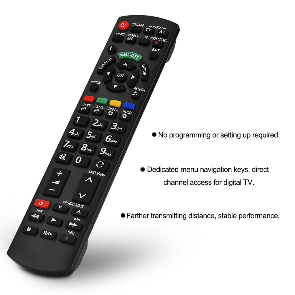 Original Replacement Remote Control for N2QAYB000487 TV - Compatible with Multiple Television Models - Perfect for Home Entertainment & Easy TV Operation