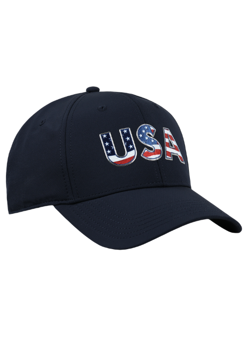 Americana Navy AeroSphere Tech Fabric Cap - Lightweight Performance Hat for Running, Hiking & Outdoor Activities