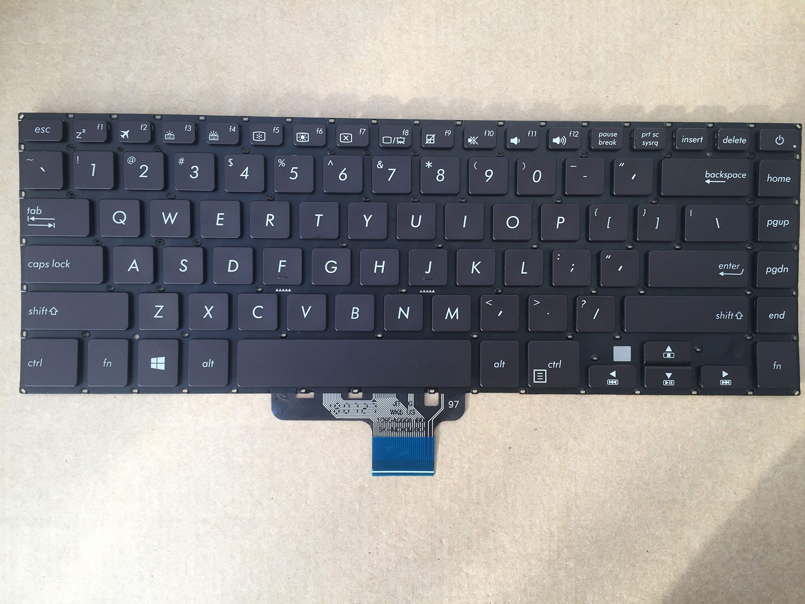 Original ASUS X510U Laptop Keyboard - US English Layout with Black Backlit Keys | Replacement Keyboard for ASUS X510U Series Laptops | Perfect for Typing, Gaming & Office Work