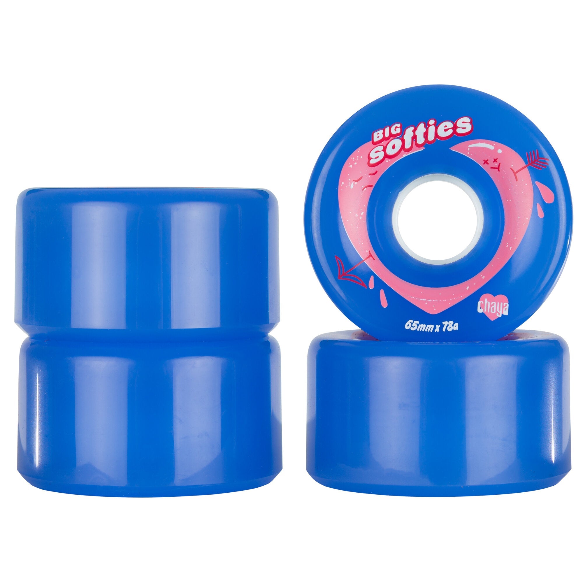 Chaya Big Softies Outdoor Wheels 4 Pack - Premium Skateboard Wheels for Smooth Riding | Perfect for Street Skating, Park Cruising & Outdoor Adventures