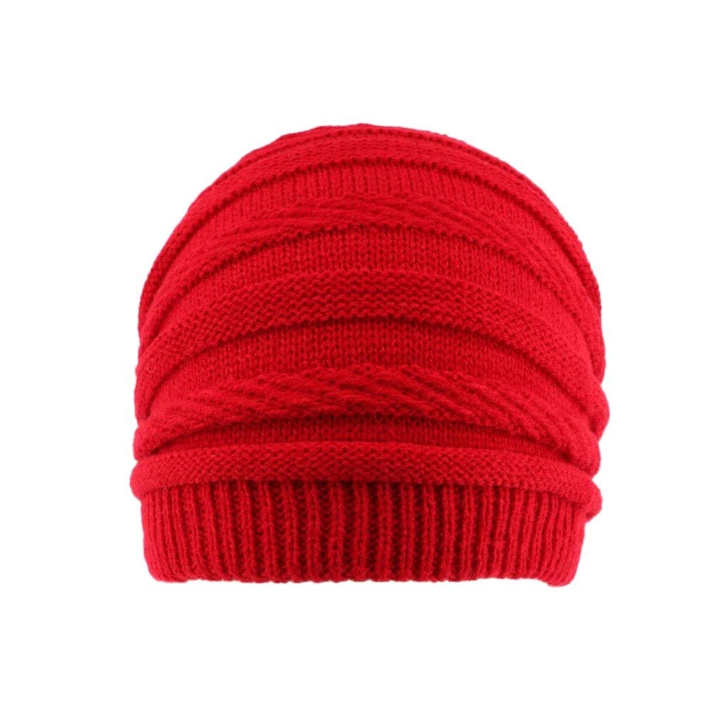 Nyls Création Rasta Beanie for Men - Long Red Knit Hat with Dreadlock Opening | Perfect for Winter, Outdoor Activities & Casual Streetwear