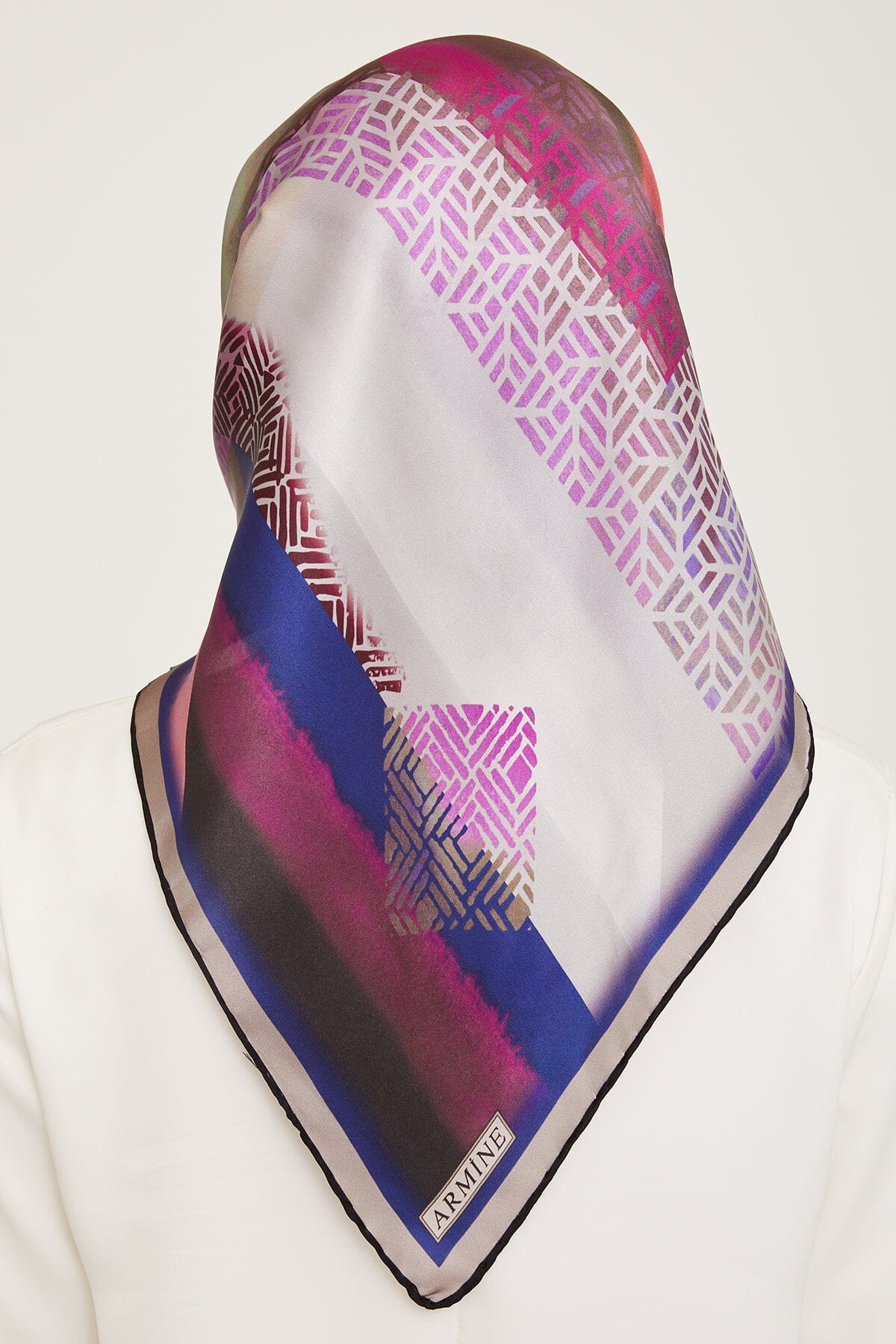 Armine Andaz Women's Silk Scarf - Elegant Floral Print Shawl Wrap for Women - Perfect for Office, Party & Travel Accessories