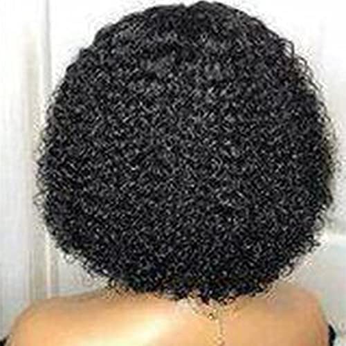 13x6 HD Transparent Lace Front Wigs Human Hair - Brazilian Curly 130 Density 10 Inch Glueless Pre-Plucked Wig for Women | Perfect for Daily Wear, Parties & Special Occasions
