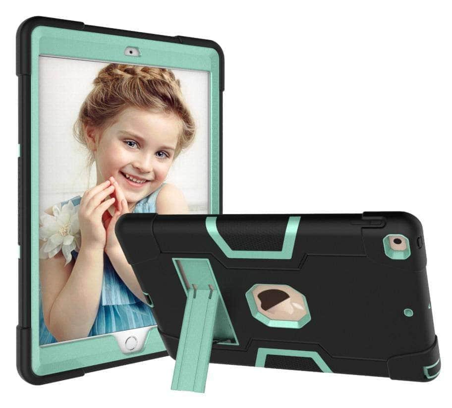 Shockproof Rugged Case for iPad 10.2 (7th/8th Gen 2019/2020) - 3-Layer Hybrid Armor Drop Protection Cover - Perfect for Outdoor, Travel & School Use
