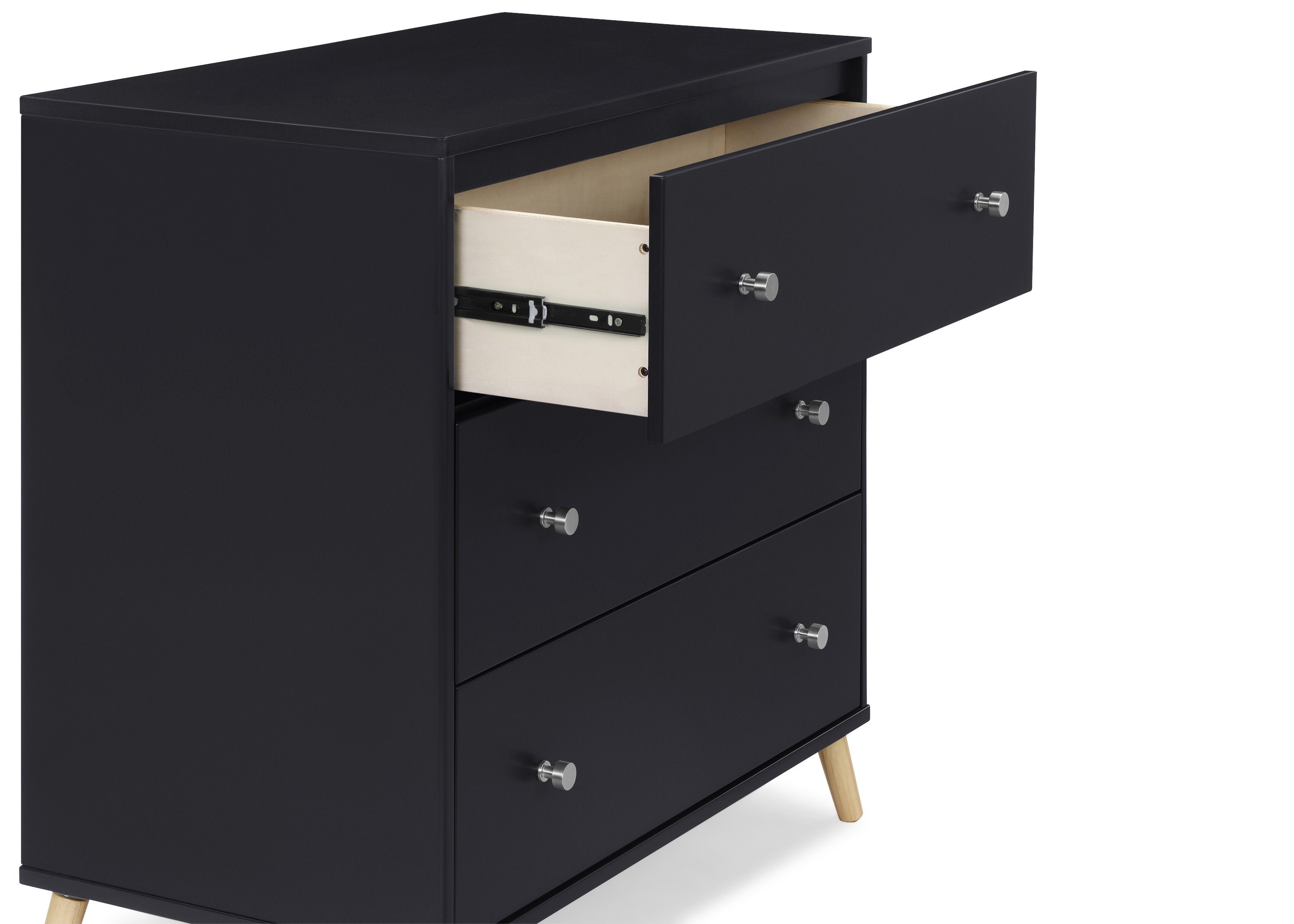 Jordan 3-Drawer Dresser with Interlocking Drawers - Sturdy Bedroom Storage Furniture for Clothes & Accessories | Perfect for Master Bedroom, Guest Room or Dorm Organization
