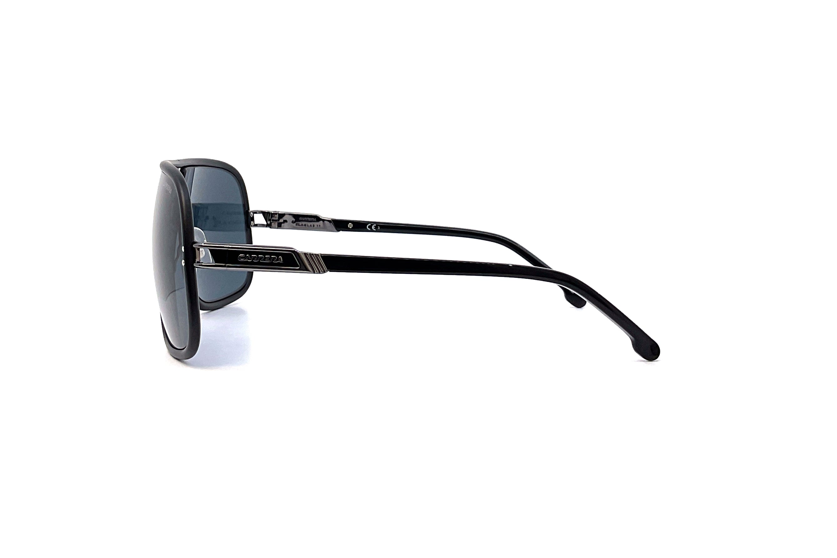 Carrera Flaglab II Matte Black Sunglasses - Polarized UV Protection for Men & Women - Perfect for Driving, Running, and Outdoor Activities