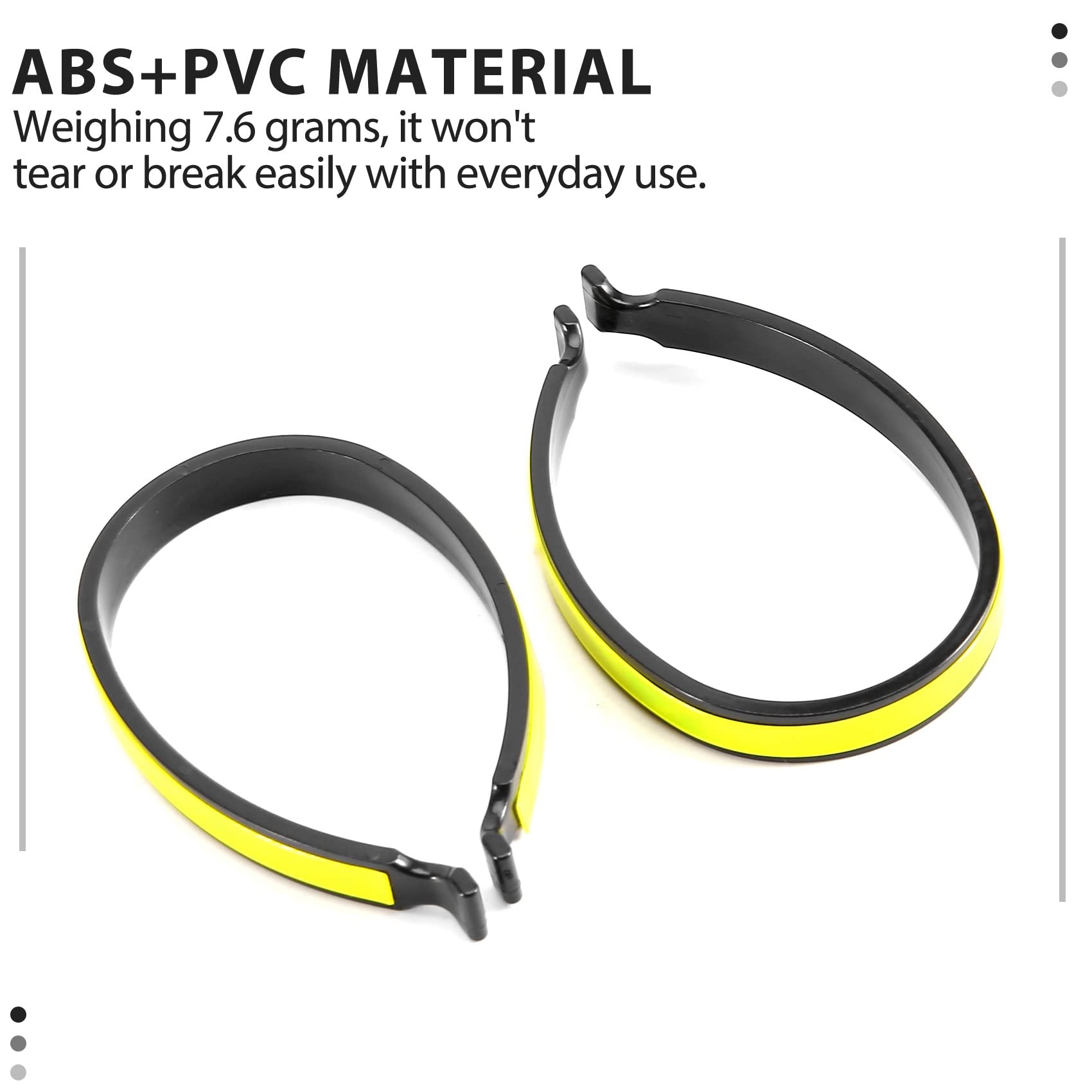 Laiaouay 2-Pack Reflective Bike Trouser Clips for Cycling - High Visibility Safety Clips for Night Rides (Green) | Perfect for Commuting, Exercise & Outdoor Activities
