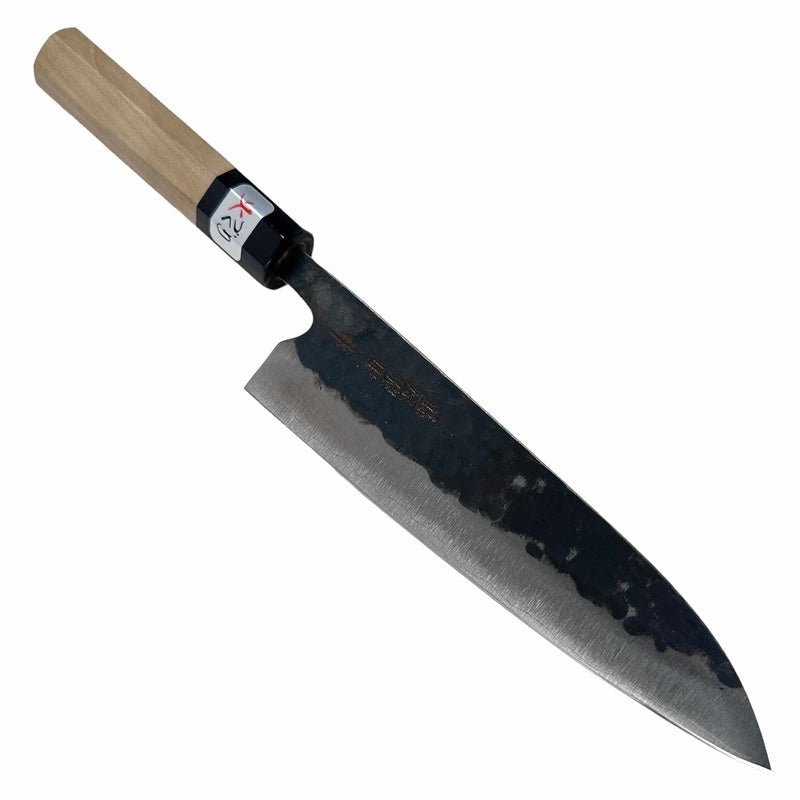 Premium Teruyasu Fujiwara Denka Aogami Super Gyuto 180mm Japanese Chef Knife with Wa Handle - High Carbon Steel Blade for Professional Sushi, Meat & Vegetable Cutting - Perfect for Home Chefs & Culinary Enthusiasts