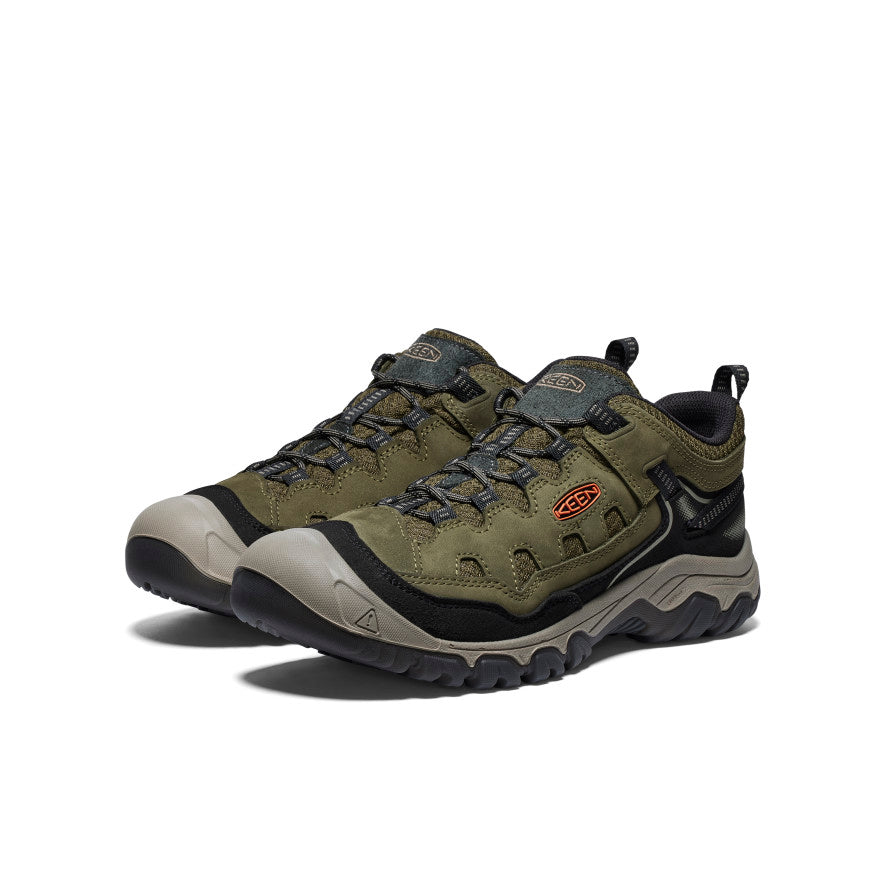 Men's Targhee IV Vented Hiking Shoes - Dark Olive/Gold Flame - Lightweight & Breathable for Outdoor Adventures & Trail Running