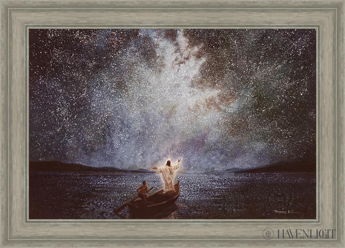 Calm and Stars by Yongsung Kim - Serene Wall Art for Home & Office Decor - Perfect for Living Rooms, Bedrooms, and Meditation Spaces