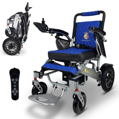 ComfyGO Majestic IQ 7000 Electric Wheelchair - Manual Folding, Remote Control, Lightweight Mobility Scooter for Seniors & Adults | Perfect for Indoor Use, Outdoor Travel & Daily Commuting