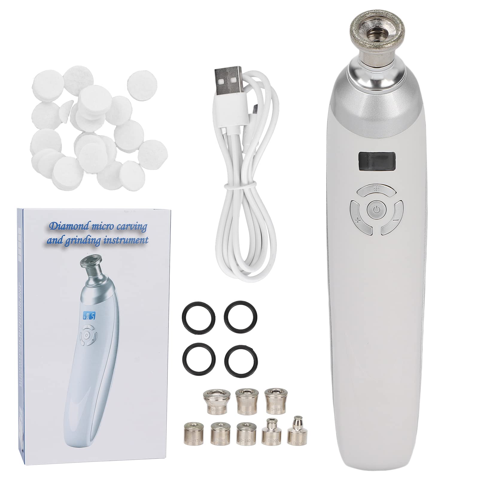 Diamond Microdermabrasion Machine - 8 Tips for Facial Care & Blackhead Removal - Home Spa Use