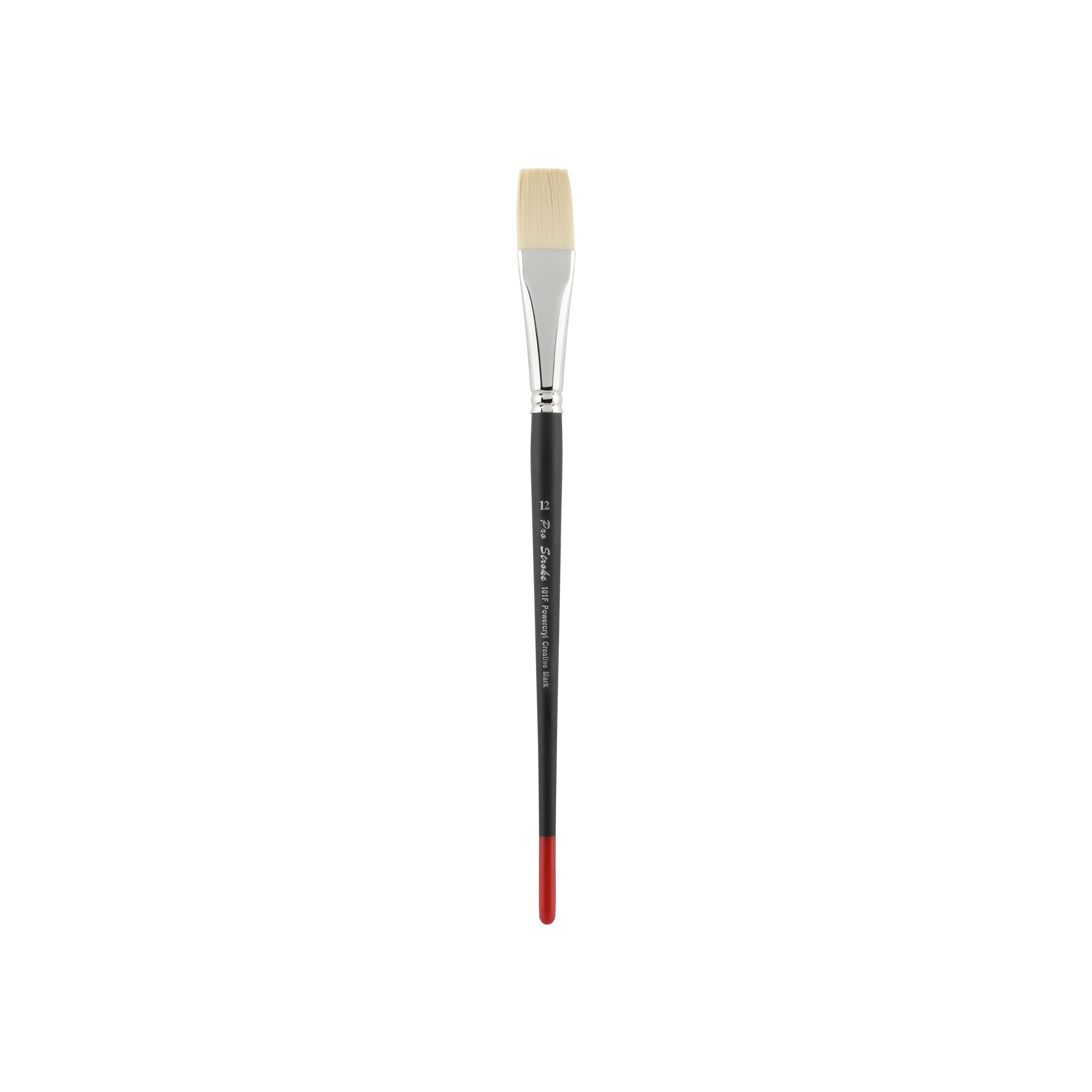 Creative Mark Powercryl Ultimate Acrylic Paint Brushes - Flat #12 | Professional Artist Paint Brushes with 3 Synthetic Hair Diameters | Perfect for Heavy Acrylics & Water-Soluble Oils | Ideal for Canvas Painting, DIY Crafts & Art Projects
