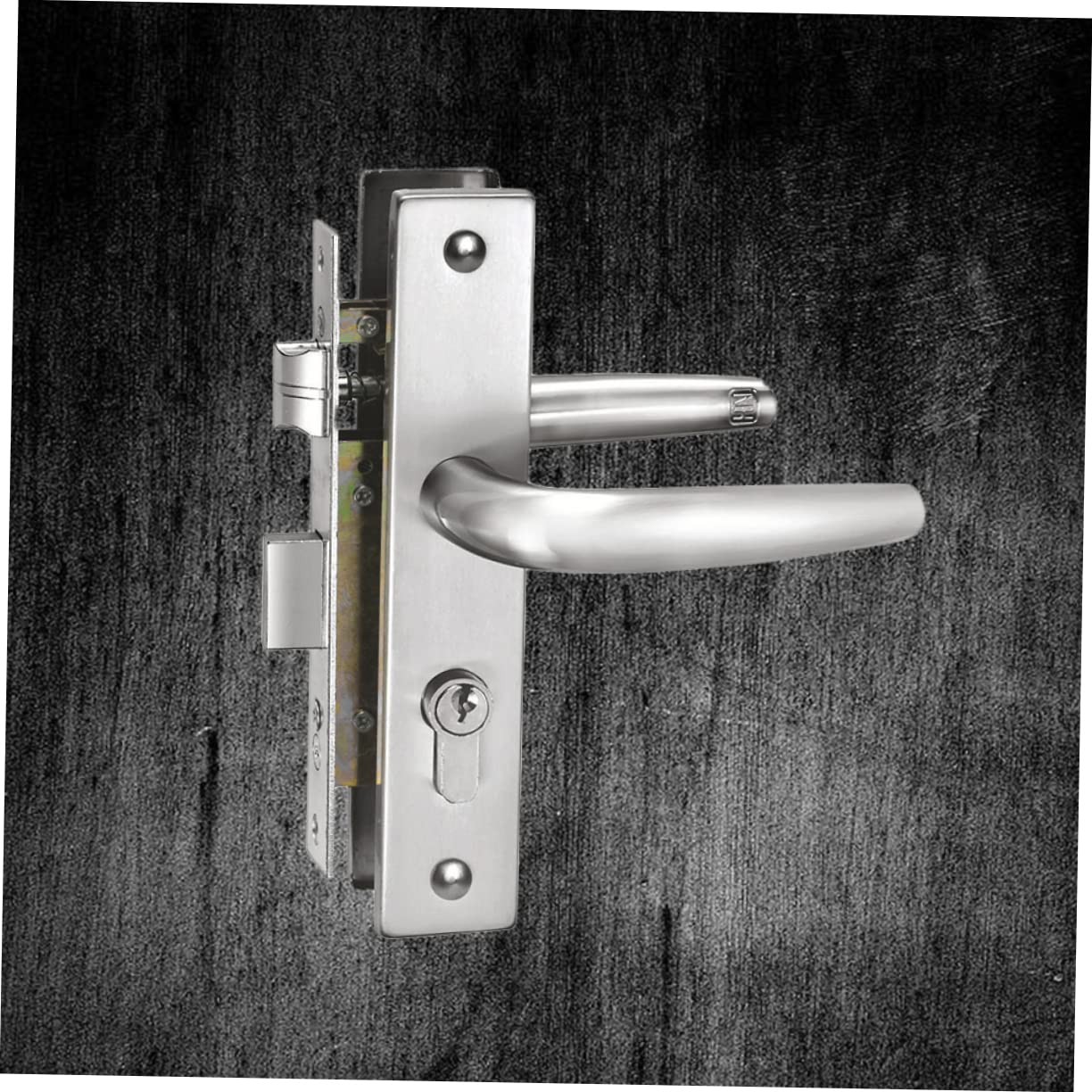 Stainless Steel Glass Door Knob Handle with Lock - Secure & Stylish for Home Interior Panel Doors | Perfect for Bedrooms, Bathrooms & Closets