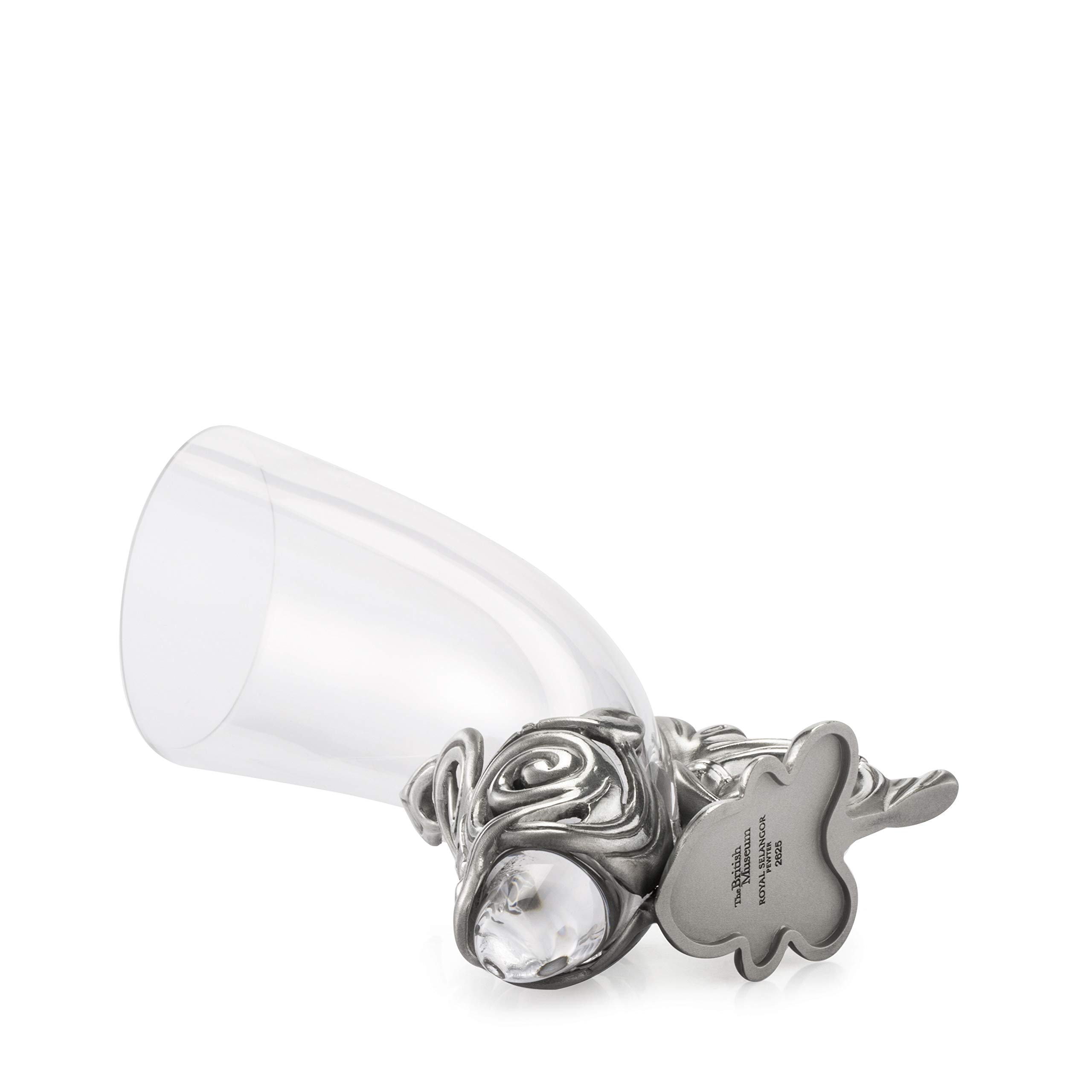 Royal Selangor Handcrafted Pewter Lewis Drinking Horn - British Museum Collection - Unique Viking-Inspired Gift for Beer & Mead Lovers - Perfect for Medieval Themed Parties, Historical Reenactments & Home Decor