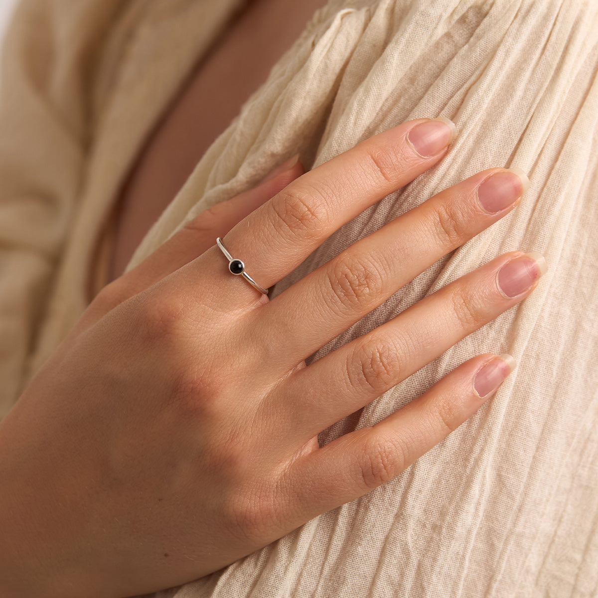 Exquisite Black Onyx Ring for Women - Elegant Handcrafted Sterling Silver Jewelry - Perfect for Gifts, Weddings & Everyday Wear