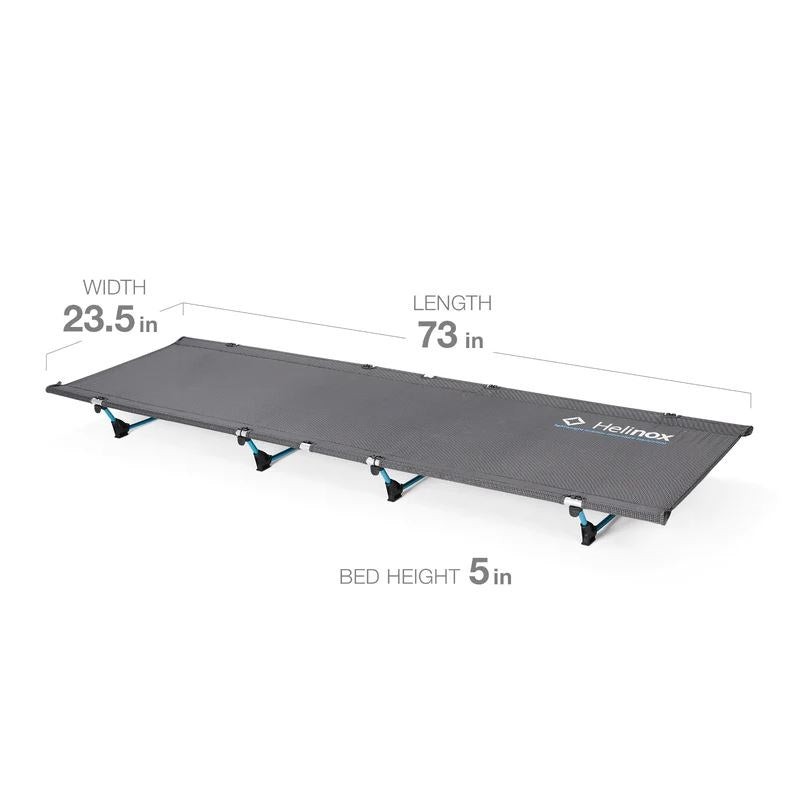 Helinox Lite Cot - Ultralight Portable Camping Cot for Adults, Compact Folding Bed for Backpacking, Hiking & Travel - Perfect for Outdoor Adventures & Guest Sleeping