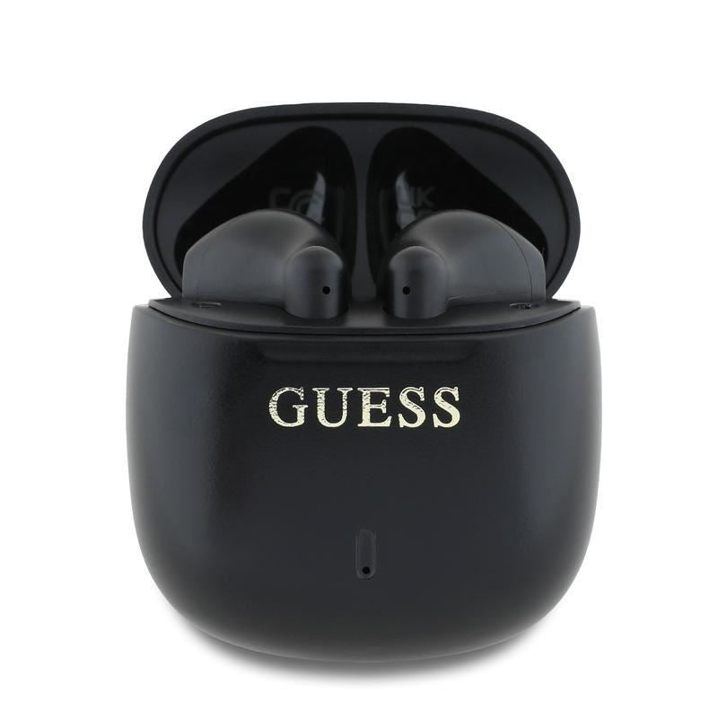 Guess Printed Classic Logo TWS Wireless Bluetooth Earbuds - Black | Noise Cancelling, 24H Playtime | Perfect for Gym, Running & Commuting