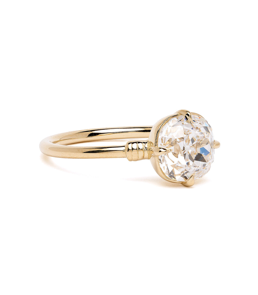2.02Ct Lab Grown Old Mine Cut Diamond Engagement Ring for Women - Ethical & Affordable Luxury Wedding Ring for Proposal, Anniversary & Special Occasions