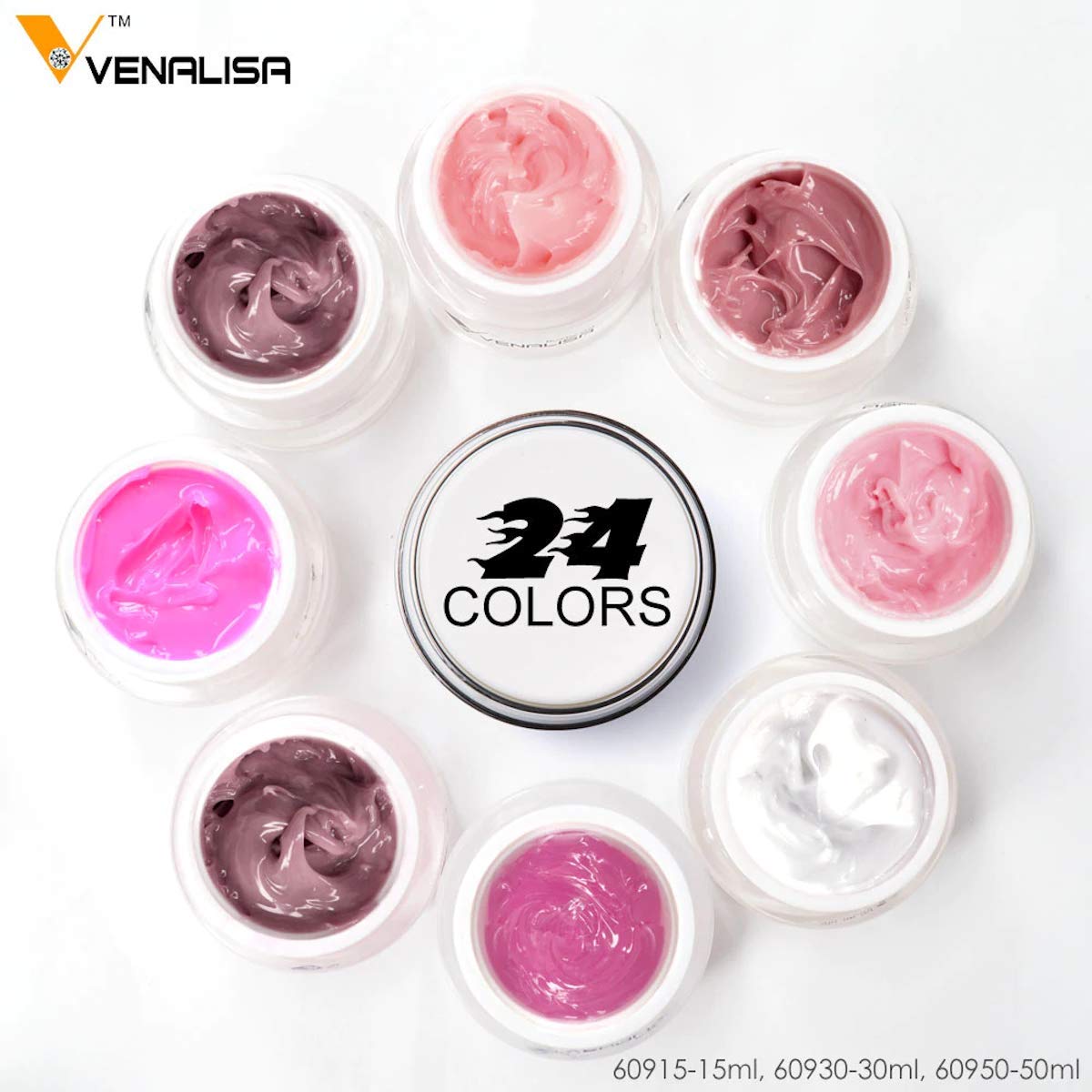 Venalisa 15ml Hard Jelly Builder Gel for Nail Extensions - DIY French Nail Art, Poly Nail Gel, Clear Nail Extender (1724_Clear) - Perfect for Salon & Home Manicures, Nail Strengthening & Length Building