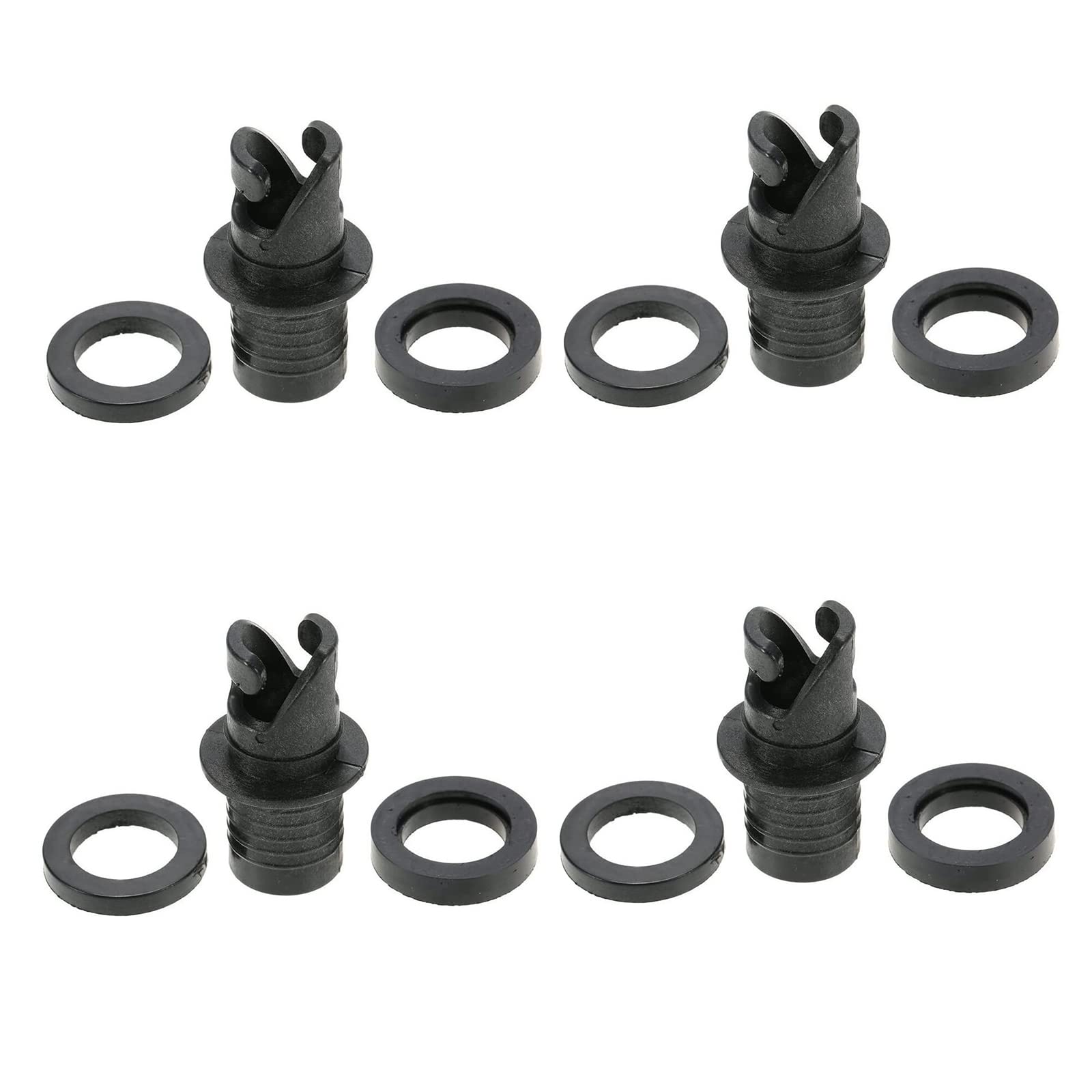 4 Sets Inflatable Valve Adapters - Universal Paddle Board Pump Adapter Kit with Multifunction Air Hose for Kayak, SUP, Inflatable Boat | Perfect for Water Sports, Beach Outings & Pool Parties