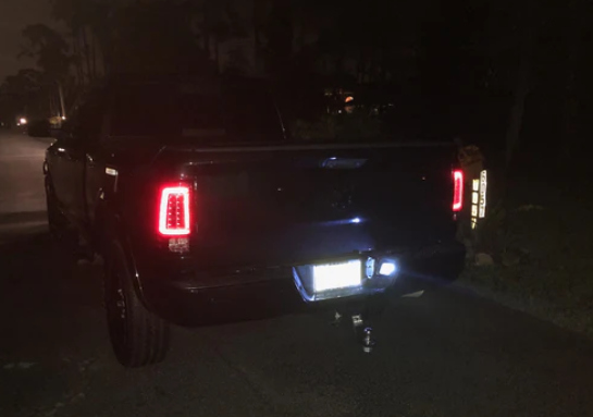 2009-2023 Dodge RAM 1500 Classic LED Tail Lights - Smoked Black Replacement for OEM (Perfect for Night Driving & Off-Road Adventures)