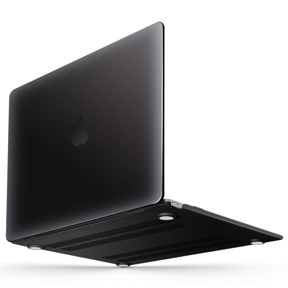 IBENZER MacBook 12 Inch Hard Shell Case - Compatible with Retina Display Model A1534 (2020-2016) - Protective Cover for MacBook 12'' - Durable Black Case - Perfect for Travel, Work & School Use