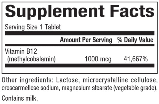 Best Vitamin B12 Methylcobalamin 1000 mcg Supplement - Supports Energy, Metabolism & Nerve Health - for Vegan, Vegetarian & Active Lifestyles