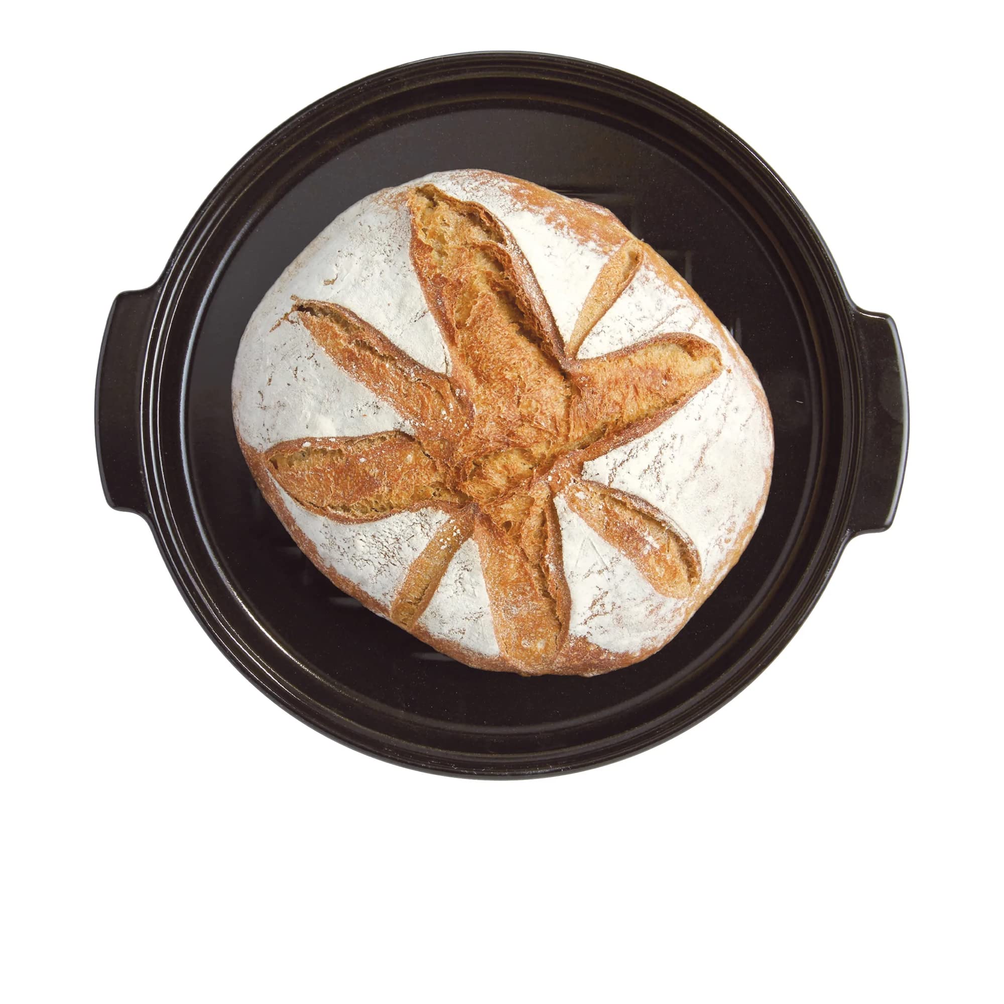 Emile Henry Modern Bread Cloche - 2.5QT Artisan Bread Baker with Lid, Charcoal Grey | Perfect for Sourdough, Baguettes & Homemade Bread Baking | Kitchen & Bakery Essential