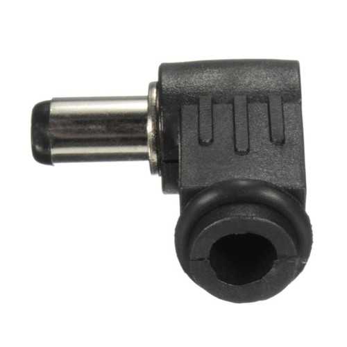 2.5x5.5mm Right Angle L-Shaped 90° DC Power Plug Male Connector Adapter - Perfect for Laptops, Monitors & Electronics Power Supply