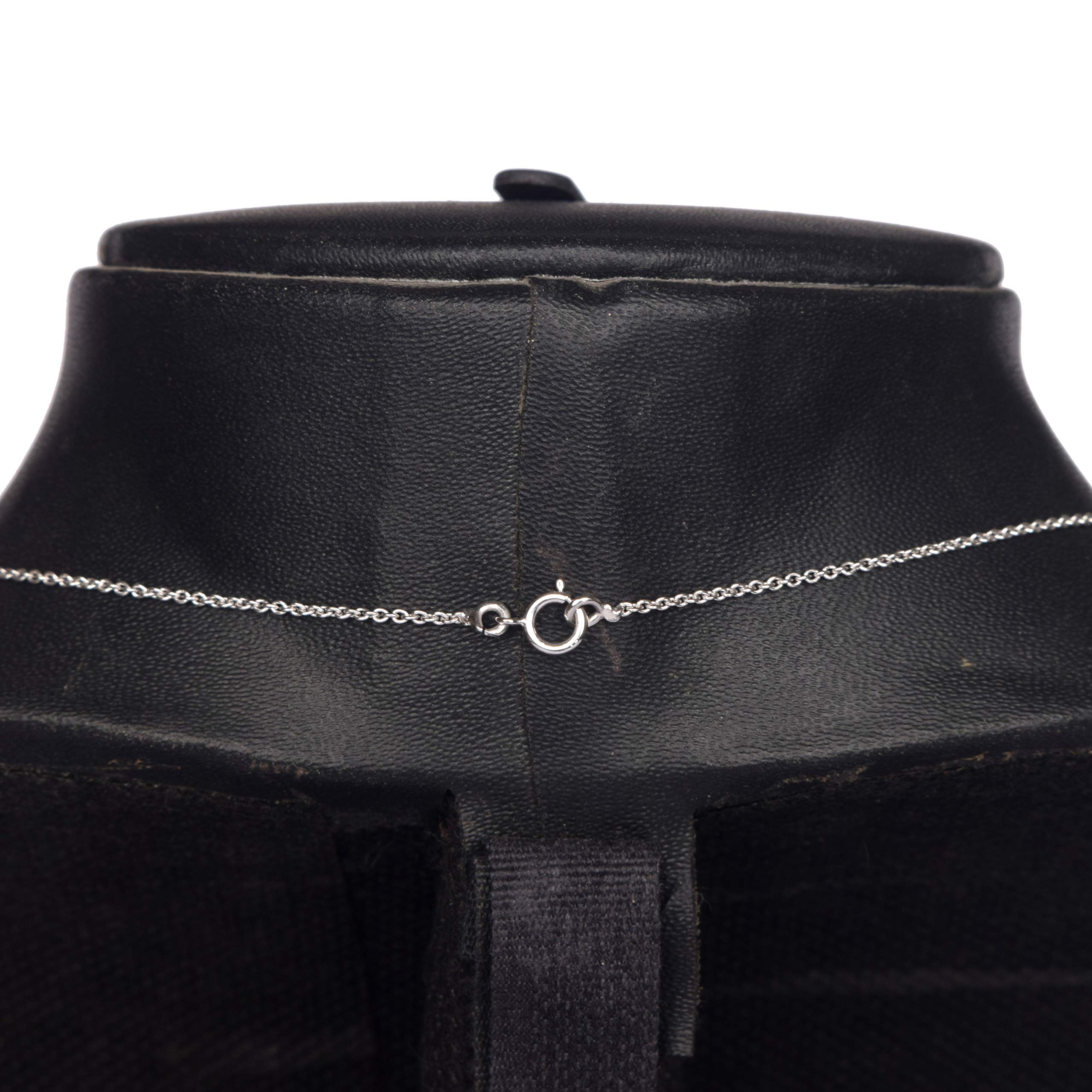 GEMHUB 18K Solid Gold Chain Necklace - 1.65 Gram White Gold Chain for Men & Women, 18 Inch, Durable & Hypoallergenic - Perfect for Everyday Wear, Gifts & Special Occasions