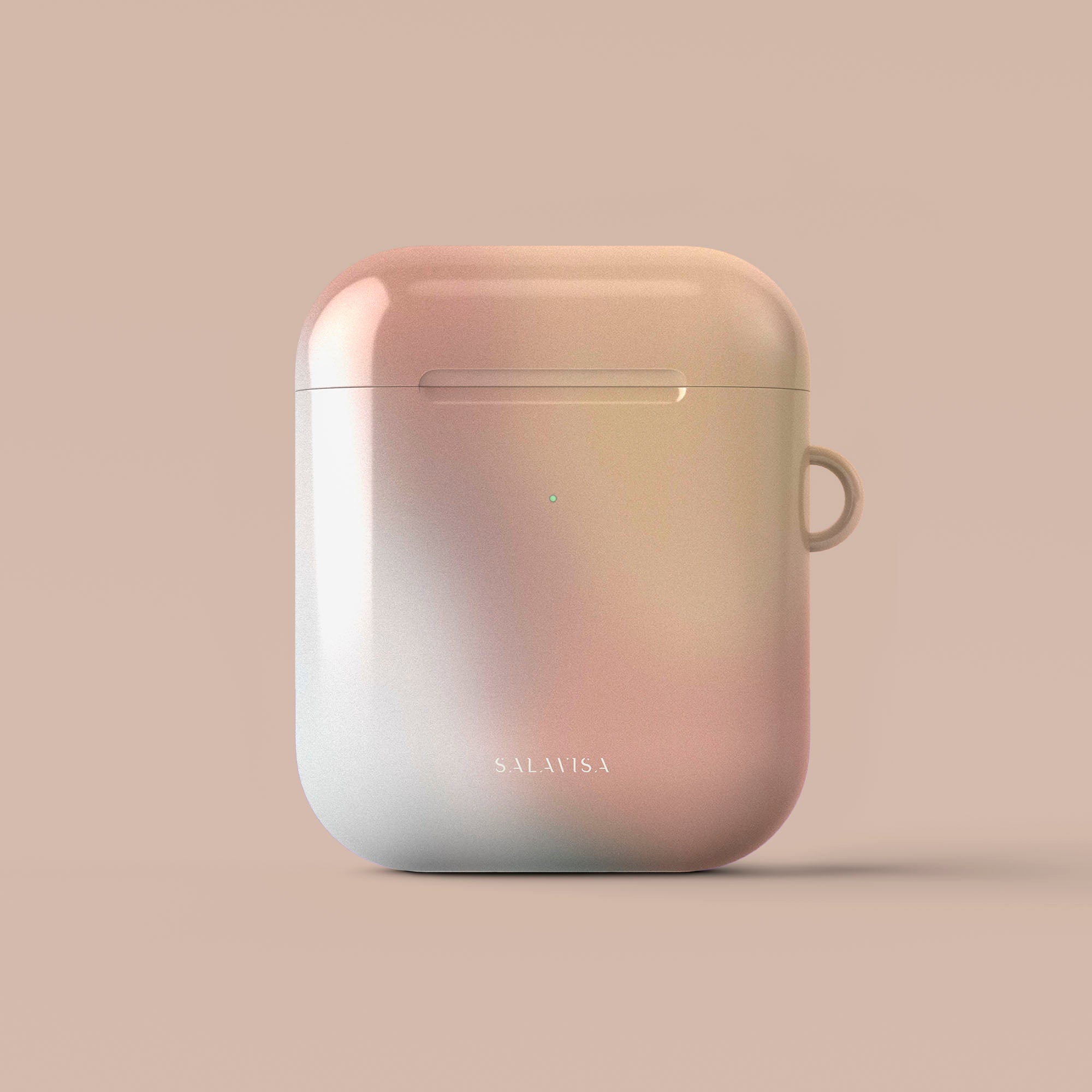 Sunlit Haze AirPods Case - Protective Cover for Apple AirPods 1/2/3 & Pro - Soft Silicone Shockproof Case with Keychain - Perfect for Running, Travel & Daily Use
