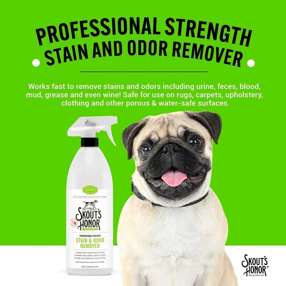 Professional Strength Stain & Odor Remover for Pets, Carpets & Laundry | Heavy-Duty Cleaning Solution for Tough Stains & Smells | Perfect for Homes with Pets, Kids & High-Traffic Areas