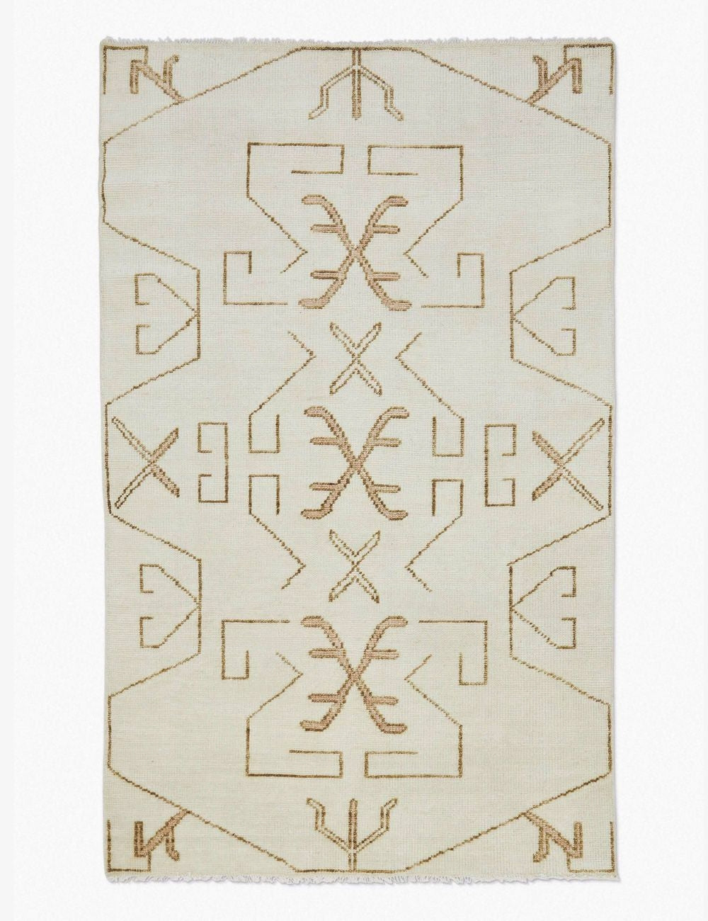 Handmade Evet Wool Rug Swatch 18x18 Inches - Premium Hand-Knotted Area Rug for Living Room, Bedroom & Home Decor