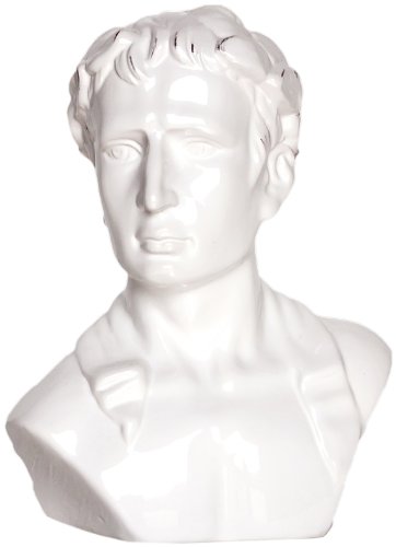 Decorative Ceramic Bust - Handcrafted Home Decor for Living Room, Office & Bookshelf | Vintage Style Sculpture for Elegant Interior Design