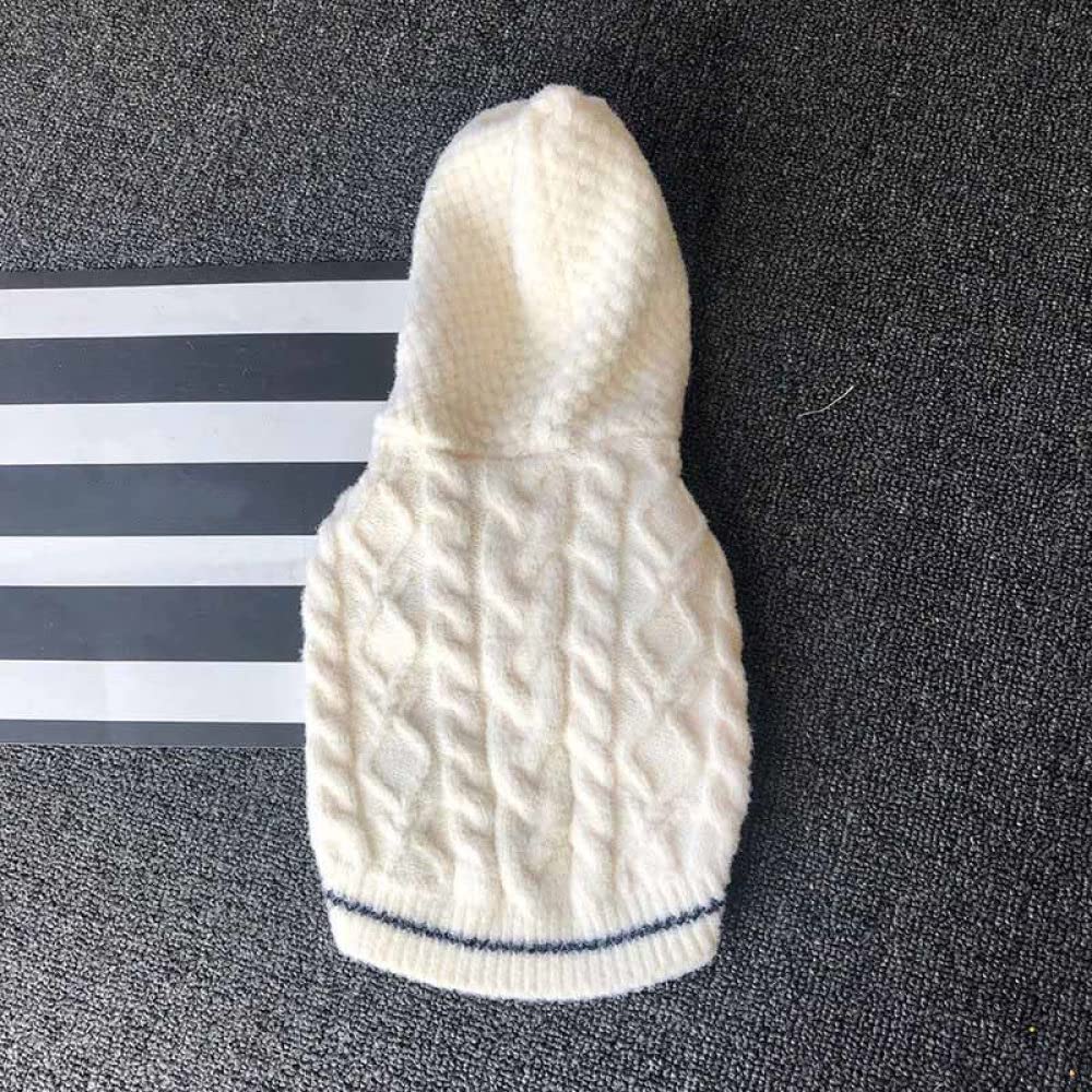 HUANSUN Cute Hooded Dog Sweater - Warm Pet Clothes for Small Dogs - Perfect for Winter Walks & Outdoor Adventures