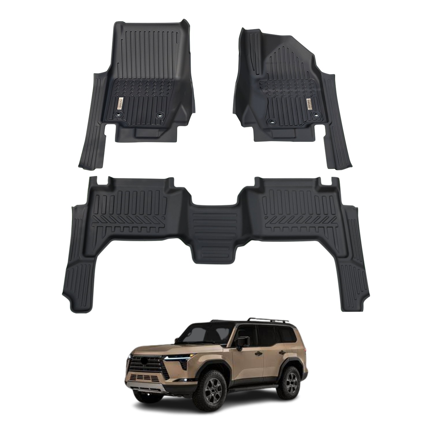 7D Custom Fit Car Floor Mats for Lexus GX550 2024-2025 - All-Weather Protection & Easy Cleaning - Perfect for Off-Road, Daily Commute & Family Road Trips