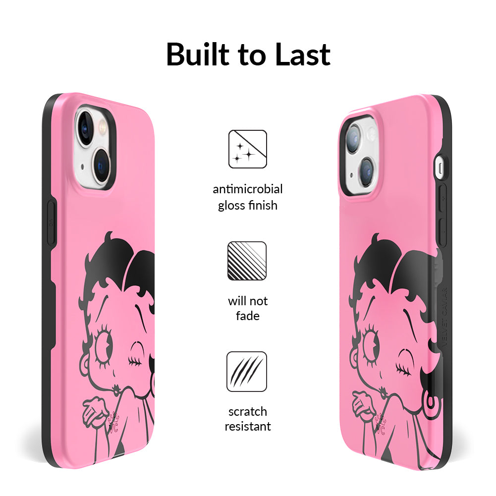 Betty Boop Be Mine iPhone Case - Cute Cartoon Character Phone Cover for iPhone 13/12/11/X/8/7 - Perfect Gift for Valentine's Day, Birthday & Everyday Use