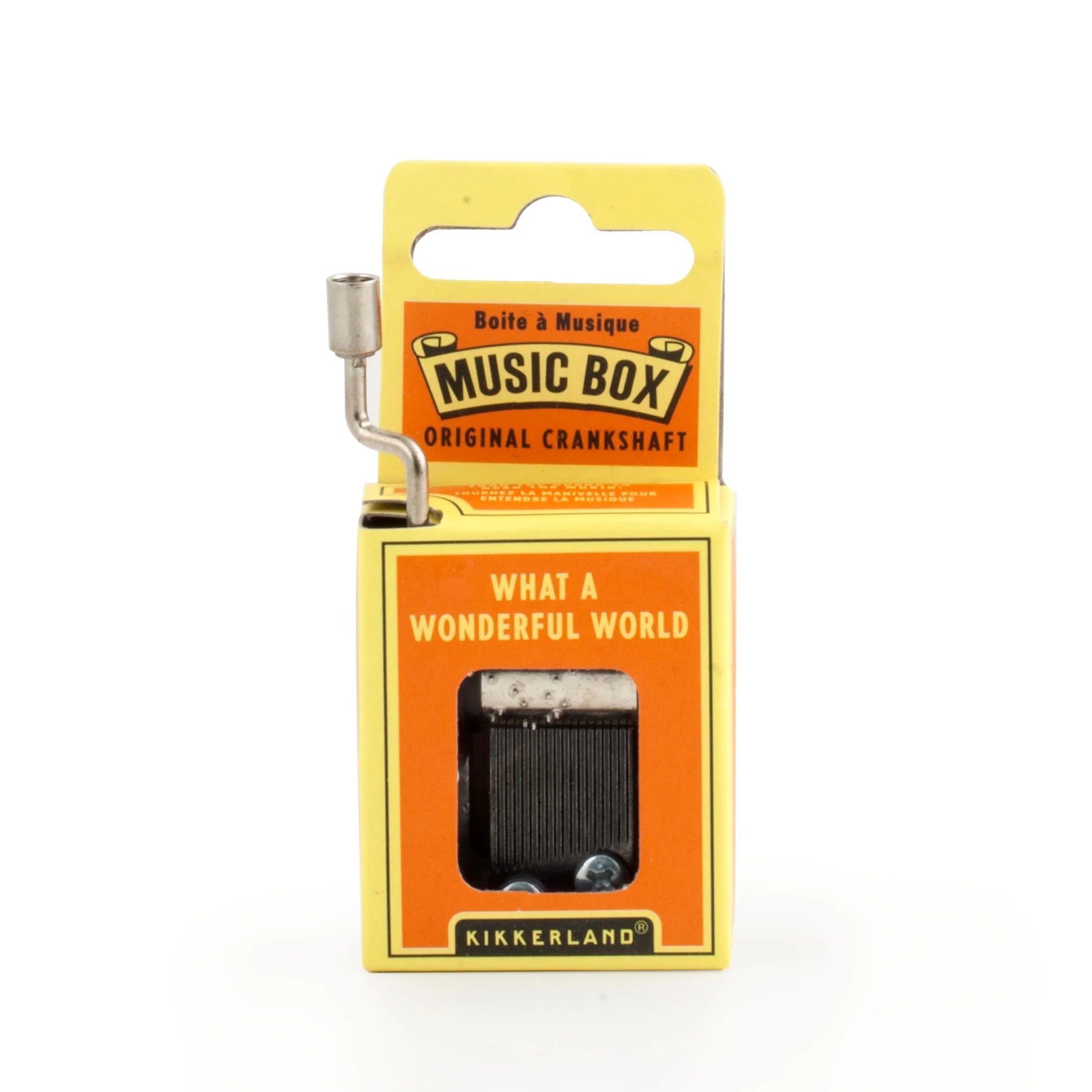 Vintage Hand Crank Music Box - Plays 'What a Wonderful World' - Perfect for Home Decor, Wedding Favors & Gift Giving
