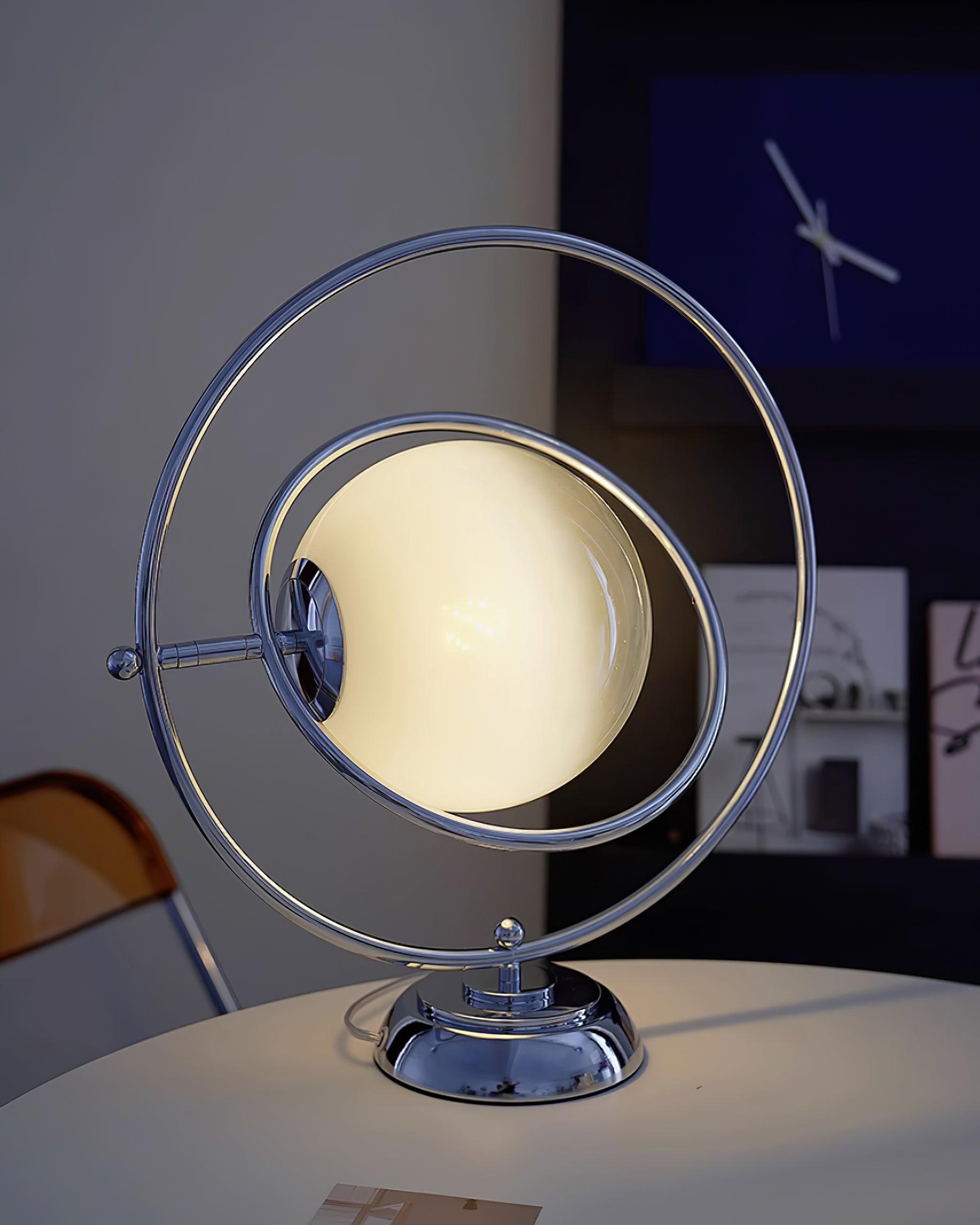 Rotating Planet Table Lamp - 3D Illusion Night Light for Kids & Adults, Solar System Decor, Bedroom & Nursery Nightlight - Perfect for Study, Relaxation & Space-Themed Room Decor