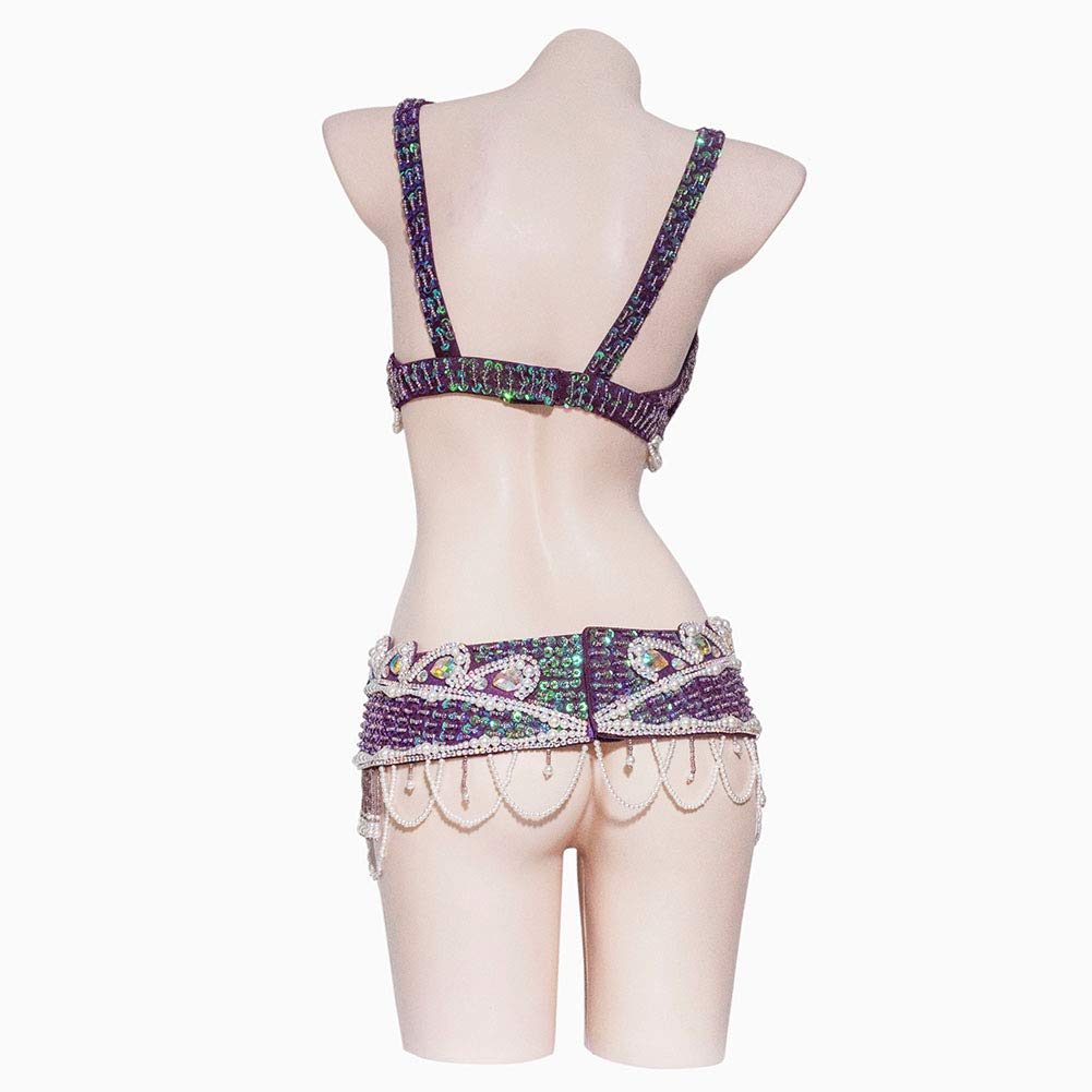 ROYAL SMEELA Women's Belly Dance Costume Set - Sexy Belly Dance Bra & Belt Outfit for Performances, Halloween, Carnival & Parties | Perfect for Belly Dancers & Costume Events