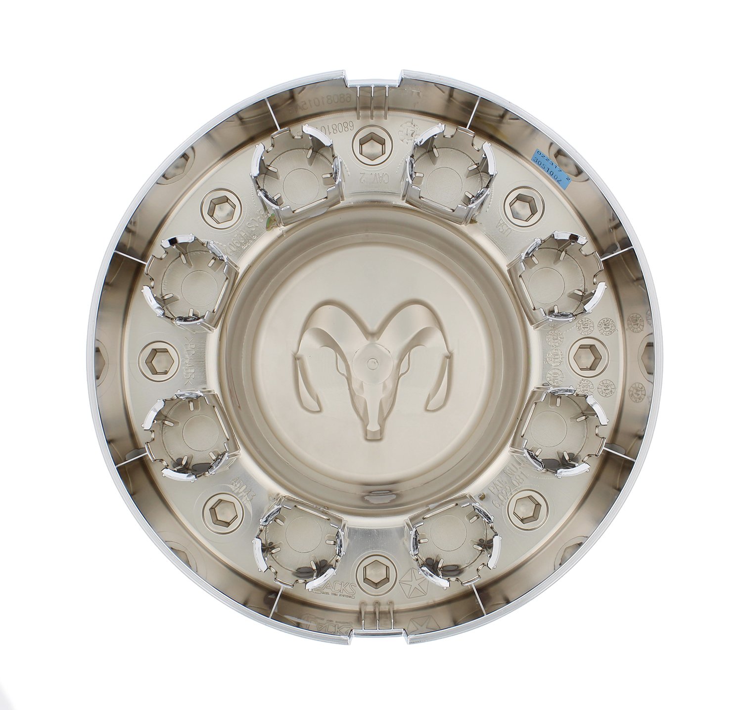 Genuine Mopar Dodge Ram 3500 Chrome Rear Dually Wheel Hub Center Cap Cover OEM Replacement - Perfect for Truck Accessories & Off-Road Upgrades