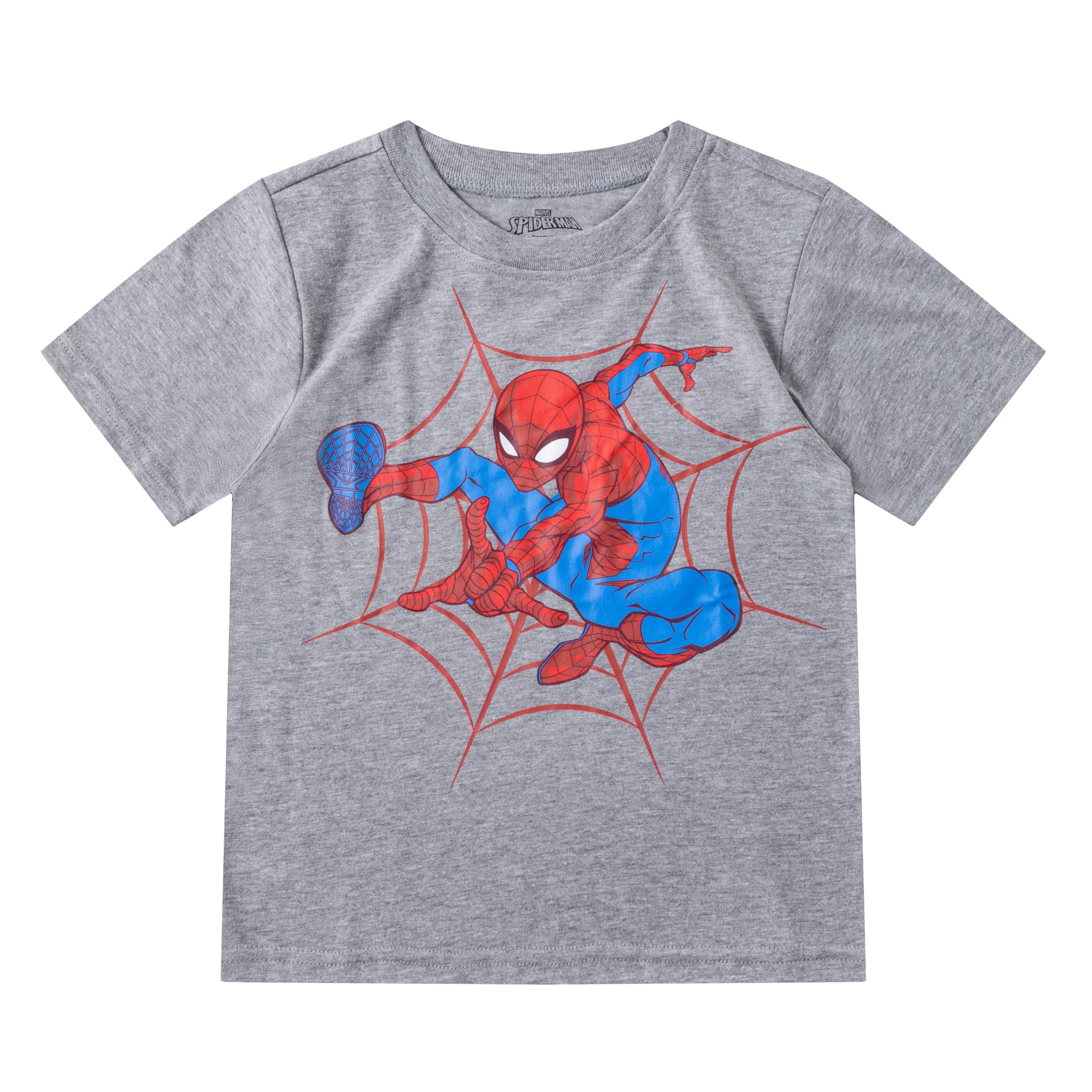 Marvel Spiderman Boys T-Shirt & Hoodie Shorts Set for Toddlers & Kids - Cool Superhero Outfit for Playtime & Birthday Parties