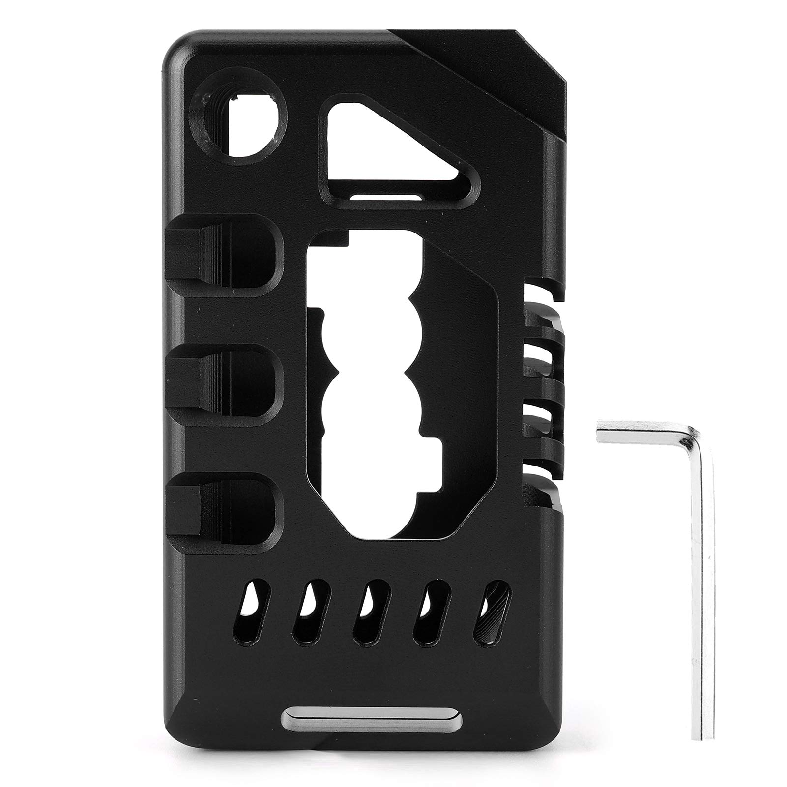 Premium Aluminum Alloy Key Fob Cover for Jeep Wrangler JL 2018+ - Durable Protective Case, Anti-Scratch Car Keychain Accessory (Black) | Perfect for Off-Roading, Daily Commute & Key Protection