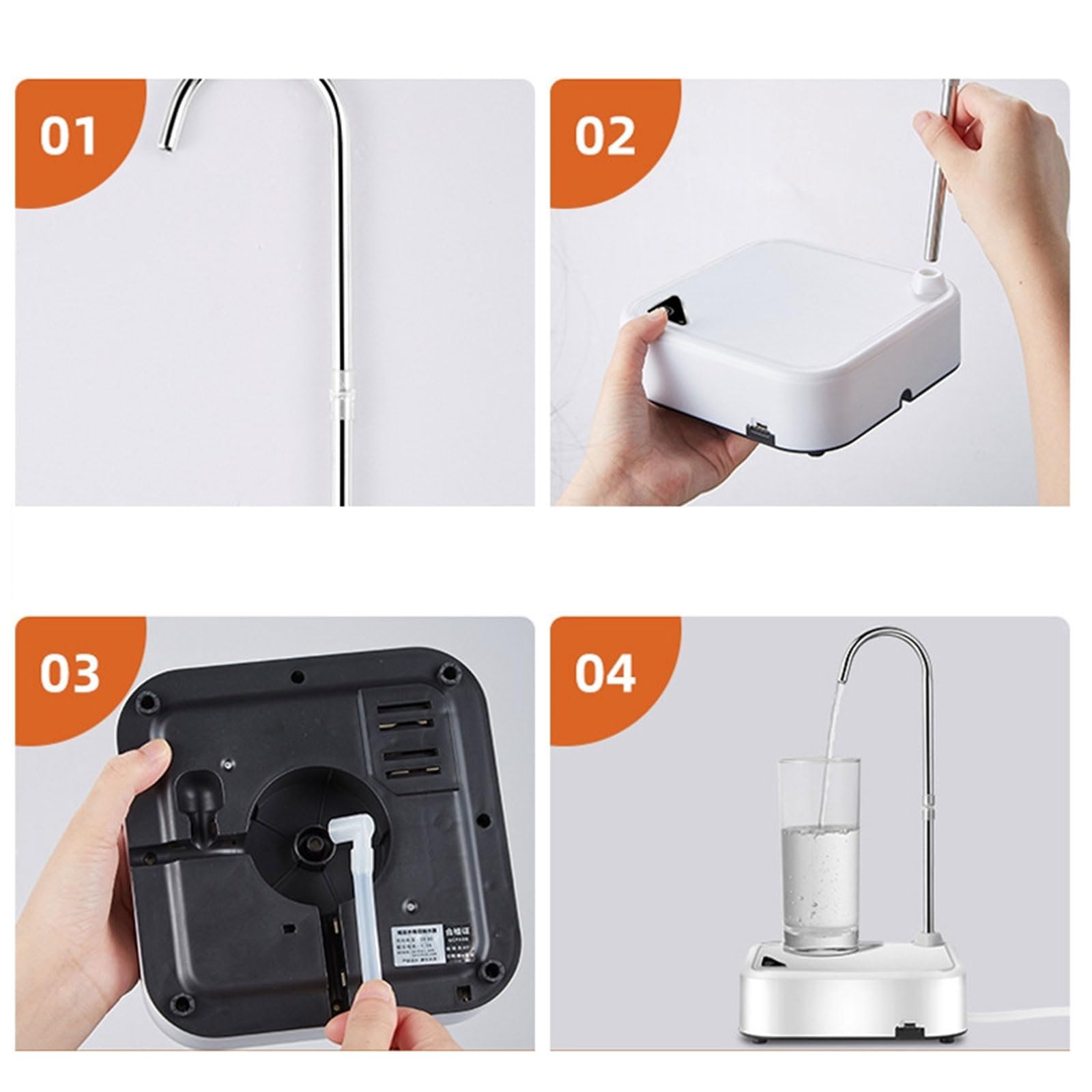 Automatic Electric Water Dispenser with Button Control - Fast Flow Desktop Drinking Water Machine for Kitchen, Office & Outdoor Use | Perfect for Home, Camping, and Office Hydration