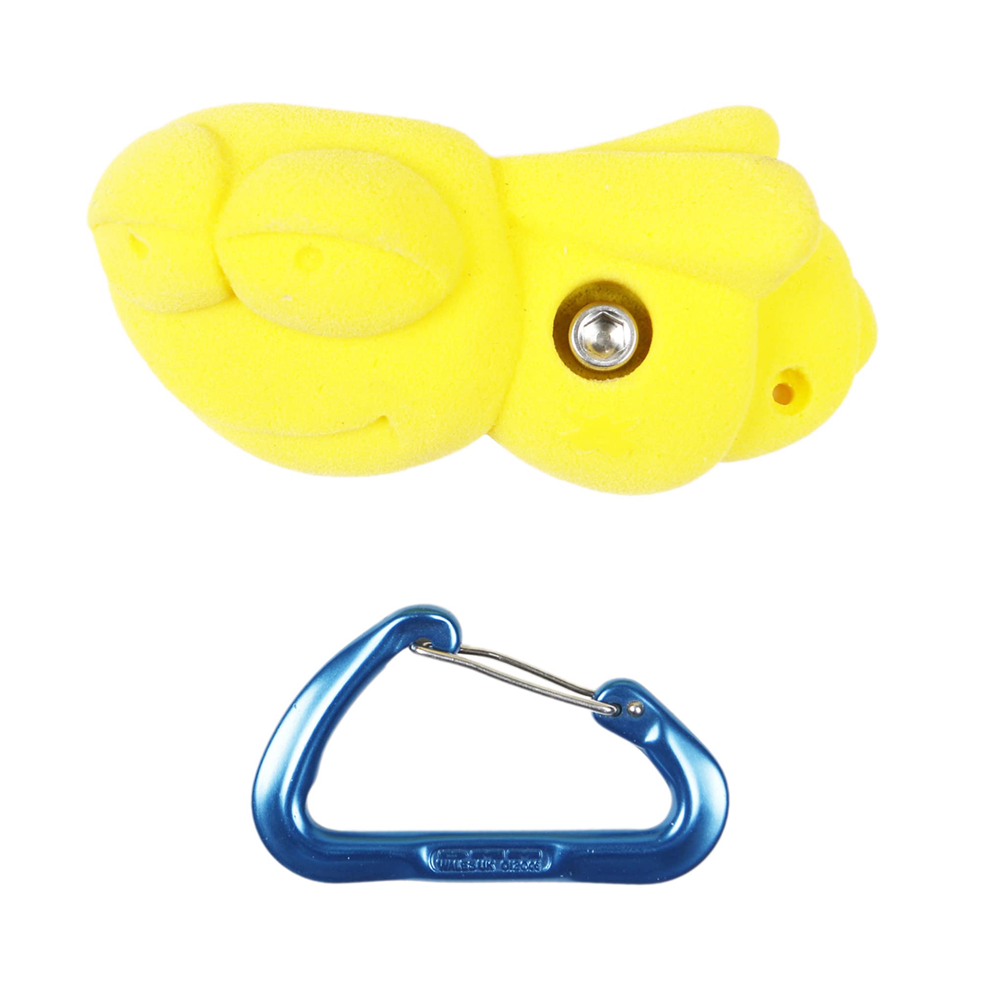 Atomik Bolt-On Rock Climbing Holds - Yellow Bee Design for Indoor/Outdoor Climbing Walls | Perfect for Home Gyms & Training