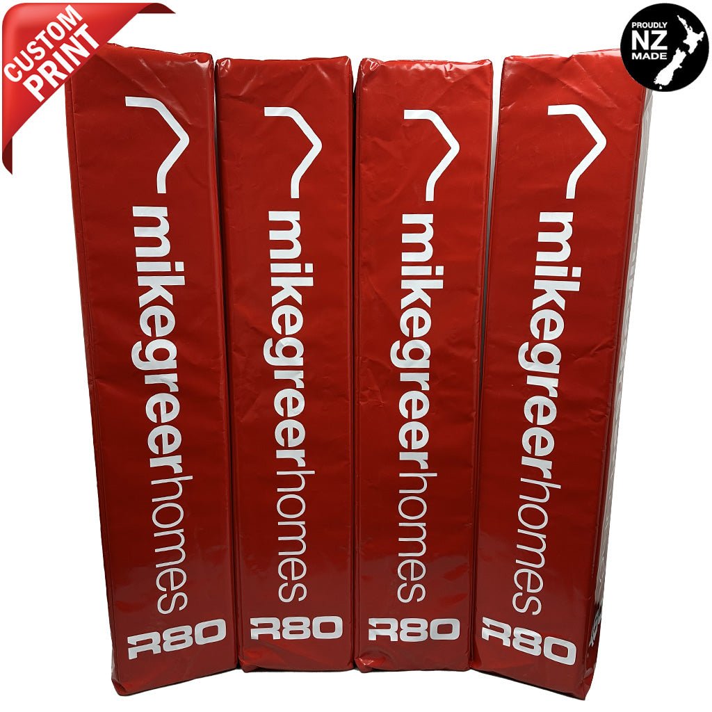Custom Branded Rugby Goal Post Pads - Durable Safety Padding for Schools & Clubs - Perfect for Training, Matches & Team Branding