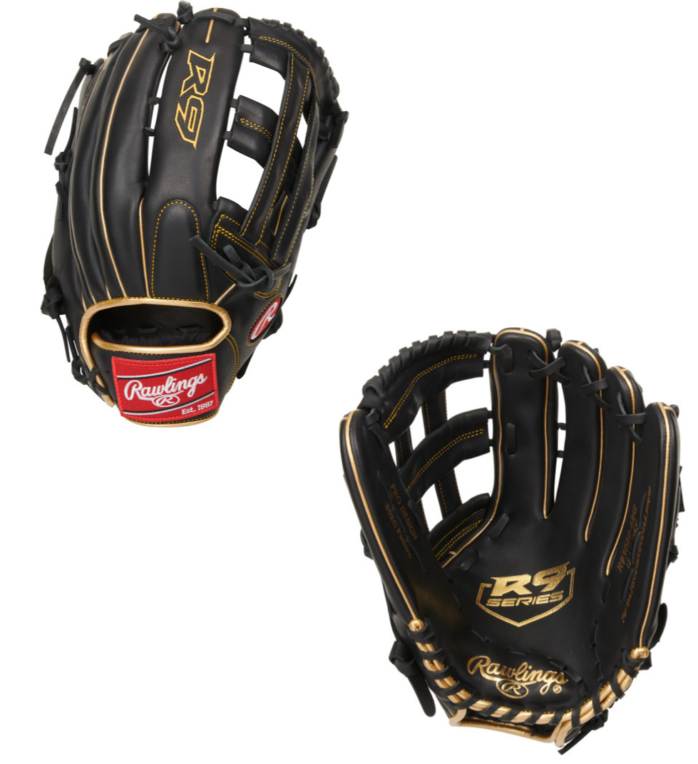 Rawlings R93029 6BG 12.75 Inch Baseball Outfield Glove - Premium Leather for Youth & Adult Players - Perfect for Training, Games & Fielding Practice